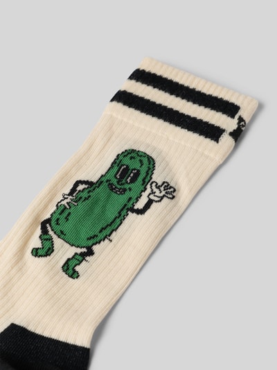 Happy Socks Sokken met ribboord Offwhite - 2