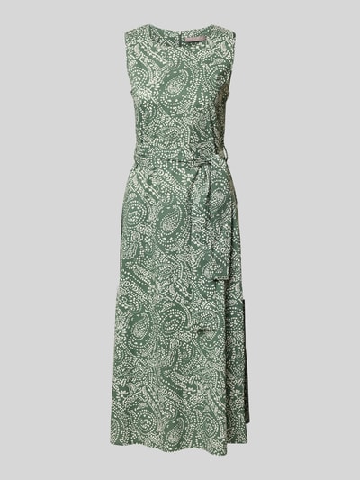 Christian Berg Woman Selection Midikleid mit Bindegürtel Oliv 2