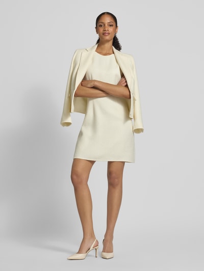 Marc Cain Minikleid mit Rundhalsausschnitt Offwhite 1