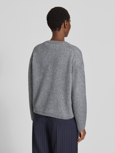 Marc O'Polo Loose fit gebreide pullover van scheerwolmix Middengrijs - 5