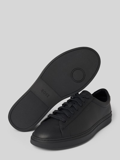 BOSS Low Top Sneaker aus echtem Rindsleder Modell 'KIERAN' Black 4