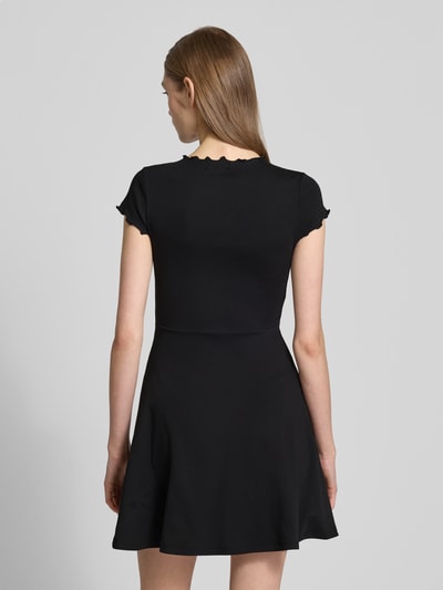 Tommy Jeans Slim Fit Minikleid mit Rüschen Black 5