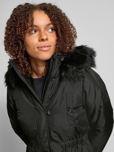 Only Taillierter Parka mit Kunstfellbesatz Modell 'IRIS' Black 3