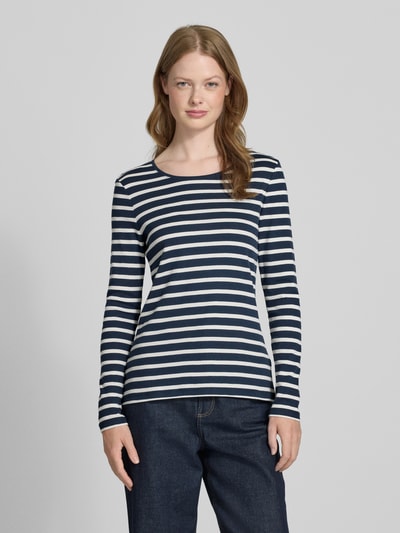 Christian Berg Woman Longsleeve mit Rundhalsausschnitt Dunkelblau 4