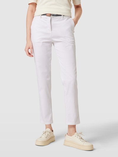 Christian Berg Woman Chino met riem Wit - 4