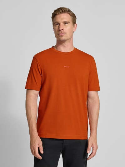 BOSS Orange Relaxed Fit T-Shirt aus Baumwoll-Mix Modell 'TCHUP' Orange 4