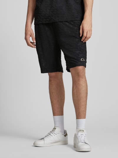 Ellesse Regular Fit Shorts mit Strukturmuster Modell 'VIZZANO' Black 4