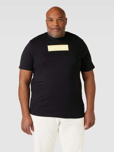 Jack & Jones Plus T-shirt PLUS SIZE z okrągłym dekoltem model ‘CONAVIGATOR’ Czarny 4