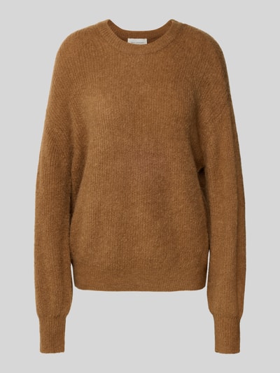 MSCH Copenhagen Relaxed Fit Strickpullover mit Alpaka-Anteil Modell 'Gustel Hope' Cognac 2