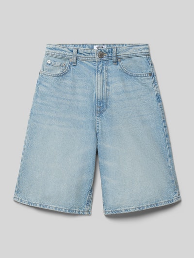 JACK & JONES Straight Fit Shorts mit Logo-Patch Modell 'Iron' Hellblau 1