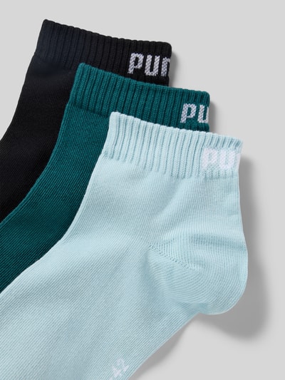 Produktfoto, Socken mit Label-Details im 3er-Pack von PUMA, Baumwoll-Mix, körpernahe Passform, elastisches Rippenbündchen, verschiedene Farben