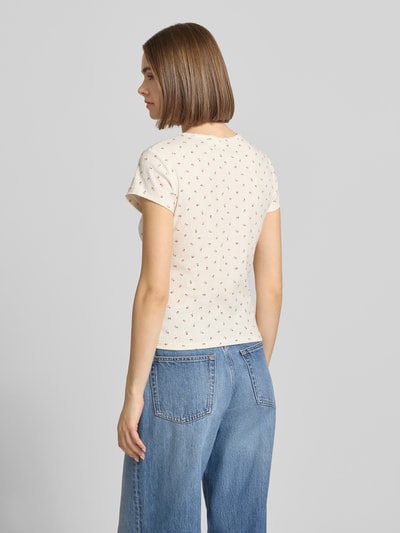 Levi's® regular fit T-shirt van katoenmix model 'DRY GOODS TEE' Ecru - 5