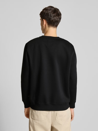 Alpha Industries Sweatshirt mit Logo und Rundhalsausschnitt Black 5