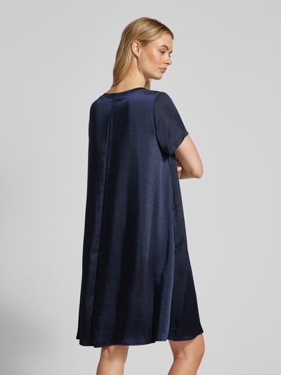 ROBE LÉGÈRE Knielange jurk met geribde ronde hals Marineblauw - 5