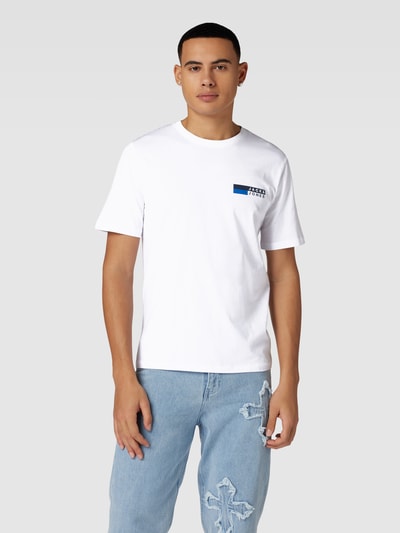 Jack & Jones T-shirt met labelprint, model 'CORP' Wit - 4