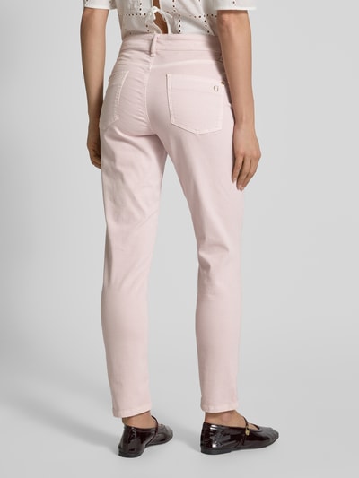 Cambio Slim fit jeans met verkort model, model 'PIPER' Lichtroze - 5