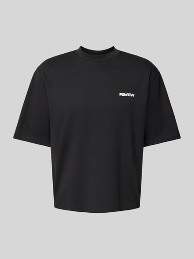 REVIEW T-Shirt mit Label-Print Black 1