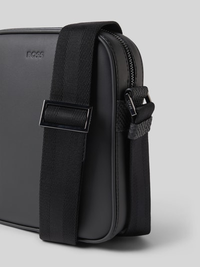 BOSS Schoudertas van echt rundleer Model 'NEW CROSSTOWN' Zwart - 3