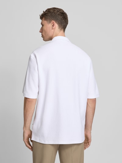 BOSS Relaxed Fit Kurzarmhemd mit Resortkragen Weiss 5