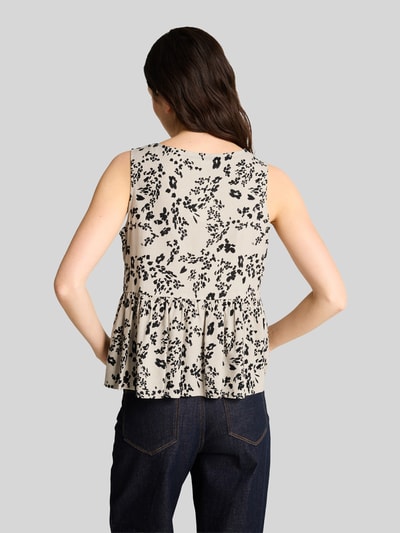 Tom Tailor Denim Regular Fit Blusentop aus Viskose-Leinen-Mix Beige 5