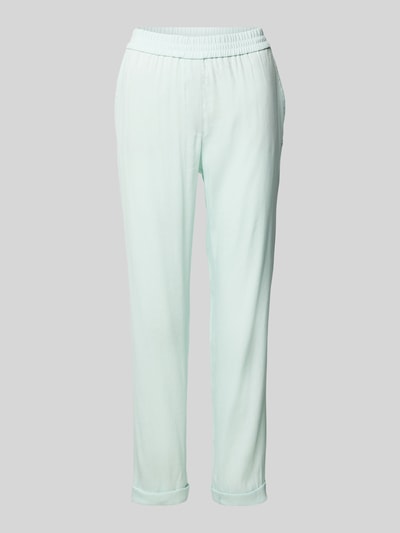 Marc Cain Regular Fit Leinenhose mit elastischem Bund Mint 1