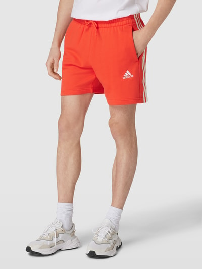 ADIDAS SPORTSWEAR Sweatshorts mit Logo-Stitching Rot 4