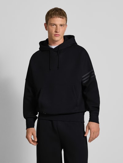 adidas Originals Hoodie mit überschnittenen Schultern und Känguru-Tasche Black 4