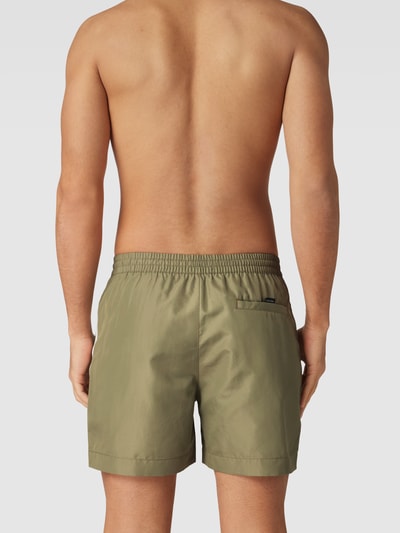 Calvin Klein Underwear Badehose mit Label-Details Oliv 4