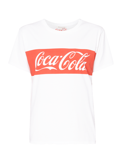 Review T-shirt z nadrukiem Coca-Cola® Biały 2