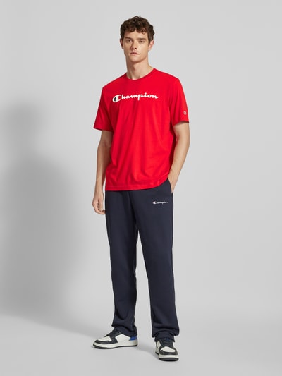 CHAMPION T-Shirt mit Label-Print Rot 1