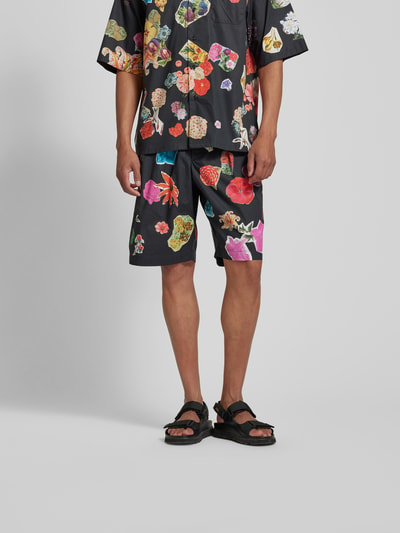 Marni Shorts mit floralem Muster Black 4