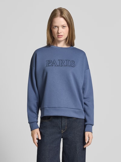 Vila Sweatshirt met ronde hals, model 'REFLECT Rookblauw - 4