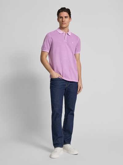 Marc O'Polo Koszulka polo o kroju Regular Fit z czystej bawełny Jasnofioletowy 1