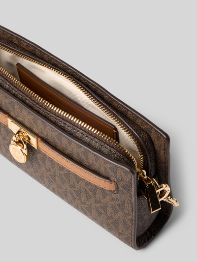 MICHAEL Michael Kors Schoudertas met labelhanger, model 'HAMILTON' Donkerbruin - 5