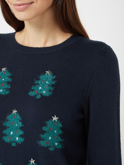 Montego Pullover mit Weihnachtsmotiv  Marine 3