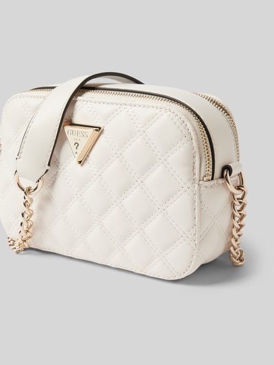 Guess Handtas met labelapplicatie, model 'GIULLY' Offwhite - 3