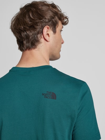 The North Face T-Shirt mit geripptem Rundhalsausschnitt Gruen 3