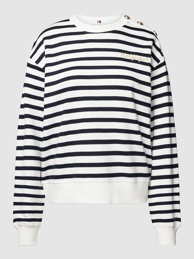 Tommy Hilfiger Sweatshirt mit Knopfleiste Offwhite 2