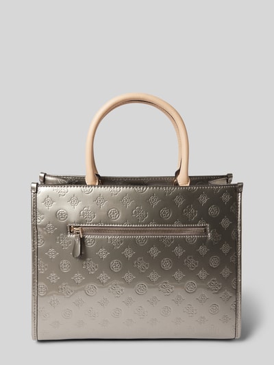 Guess Tote Bag mit Label-Strukturmuster Modell 'ARNELA' Silber 3