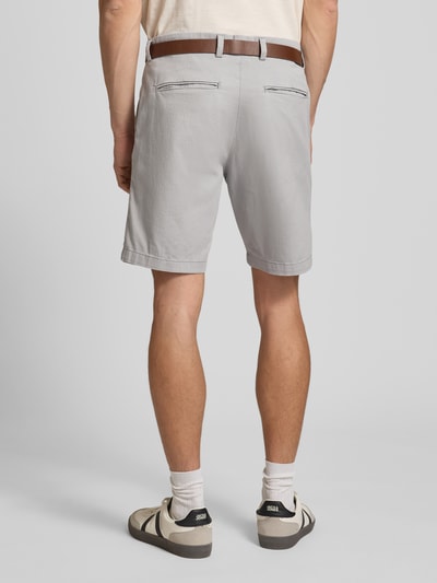 Jack & Jones Regular Fit Chino-Shorts mit Gürtel Modell 'MARCO FRANCO' Mittelgrau 5