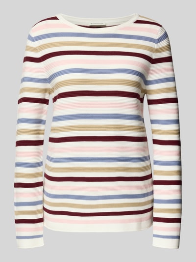 Tom Tailor Pullover mit strukturierter Strickoptik Rosa 1