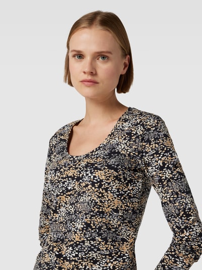 Esprit Shirt met lange mouwen met boothals Zwart - 3