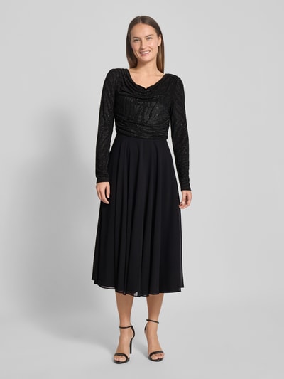 Christian Berg Cocktail Cocktailkleid mit Rundhalsausschnitt Black 4