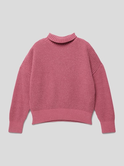 s.Oliver RED LABEL Strickpullover mit Rollkragen Fuchsia 1