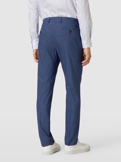 s.Oliver BLACK LABEL Pantalon in gemêleerde look, model 'Pure' Marineblauw - 5