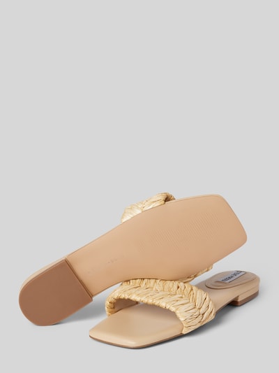 Steve Madden Slippers in gevlochten look, model 'ALLURE' Beige - 4