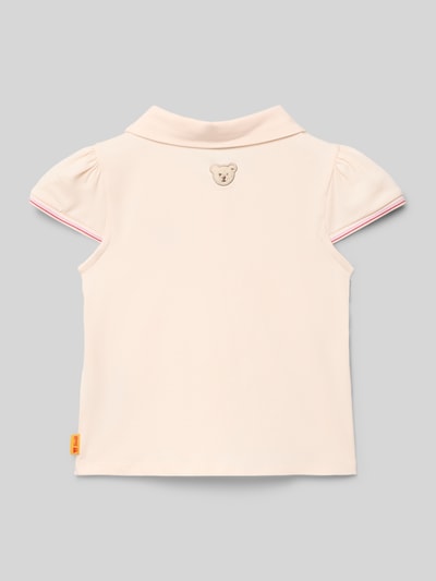 Steiff T-Shirt mit Motiv-Stitching und Polokragen Rosa 3