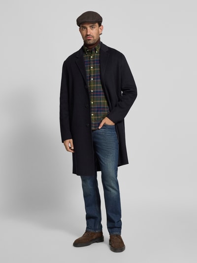 Barbour Slim fit vrijetijdsoverhemd van puur katoen, model 'KYELOCH' Marineblauw - 1