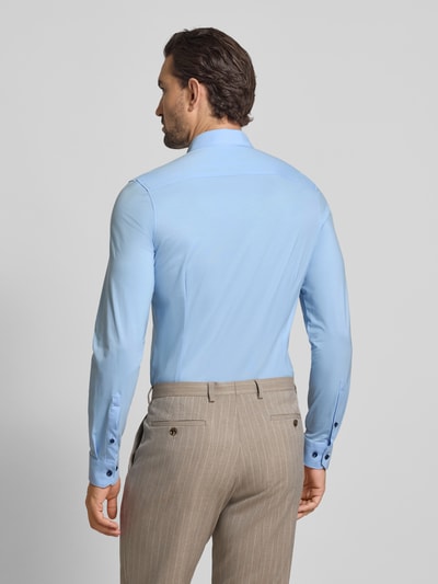 OLYMP No. Six Super Slim Business-Hemd mit Kentkragen Bleu 5