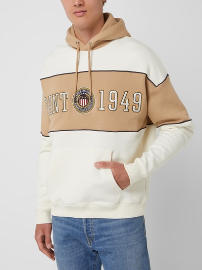 Gant Oversized hoodie in college-look  Offwhite - 4